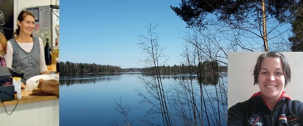 Kollage med Nina och Lisa